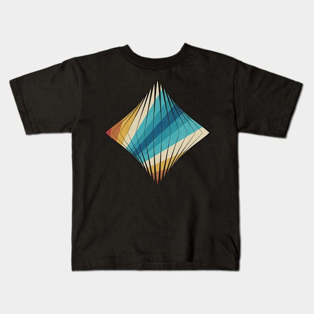 Geometric Impressionism Kids T-Shirt by Rain Bows